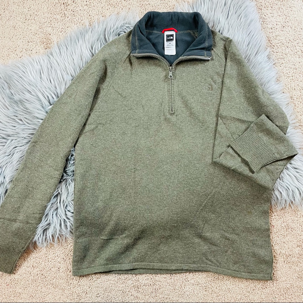 The North Face | 3/4 Zip Up | Wool Blend Pullover